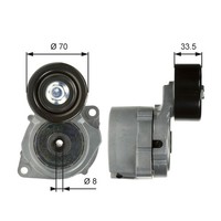 1X Gates T39102 Riemenspanner Keilrippenriemen FüR Honda