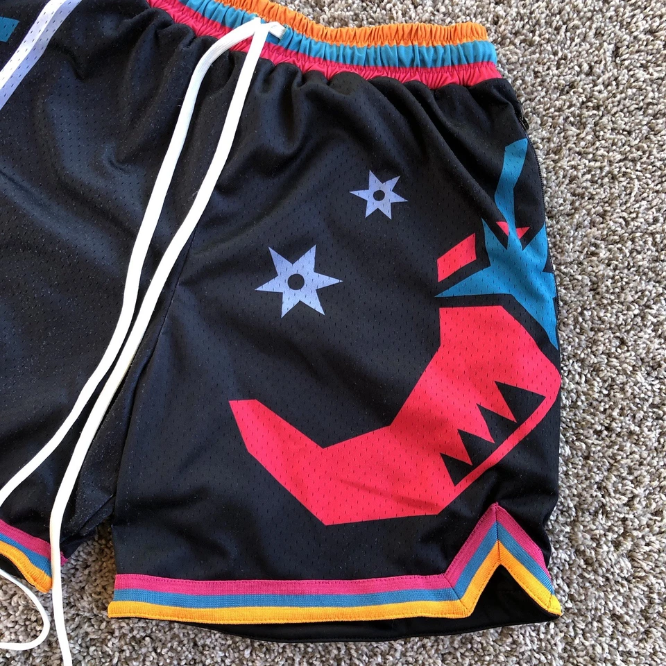 5TEN San Antonio Spurs Swingman Shorts Mens L NBA Collect Select Who Cares Style - Image 3 of 4