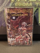 Iron Maiden Somewhere in Time Cassette Tape 1986 EMI Records Metal