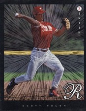 Scott Rollen (Rookie) 1997 Zenith Dufex Refractor? 8x10. Some corner damage B++