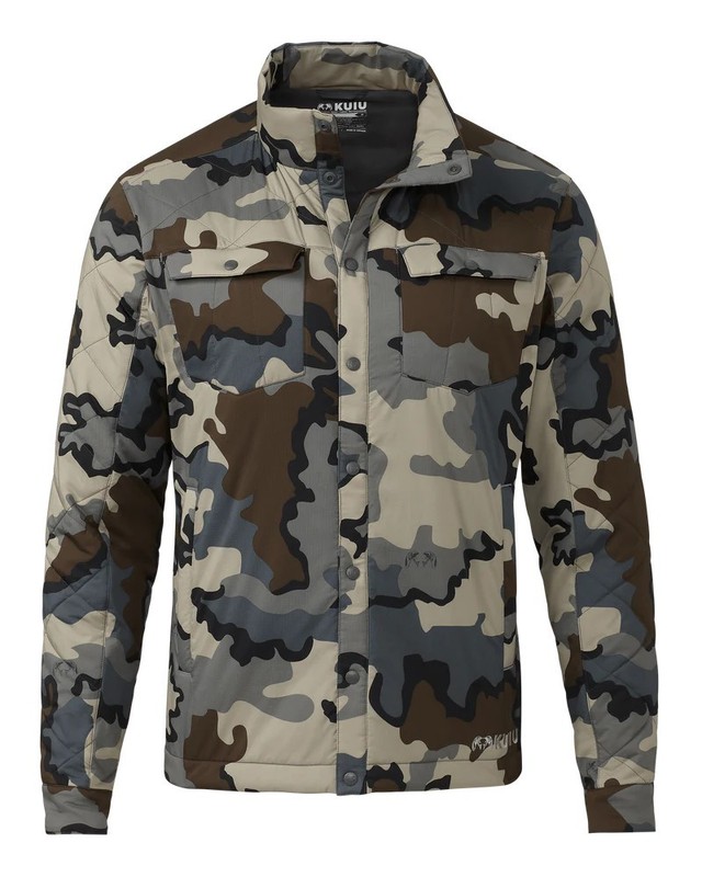 KUIU Men's Small Vias Base Camp Insulated Snap Shirt  -- DISCONTINUED