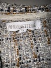 Nannette Kids Girls Tweed Coat Dress Grey Plaid Pearl Buttons Ruffle Hem — photo 3