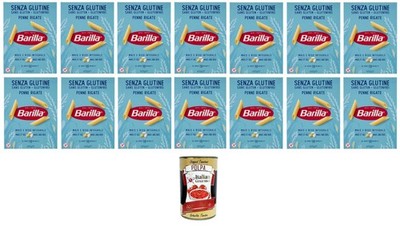 Barilla Penne Rigate Senza Glutine, 14x400g, glutenfreie Pasta+Polpa