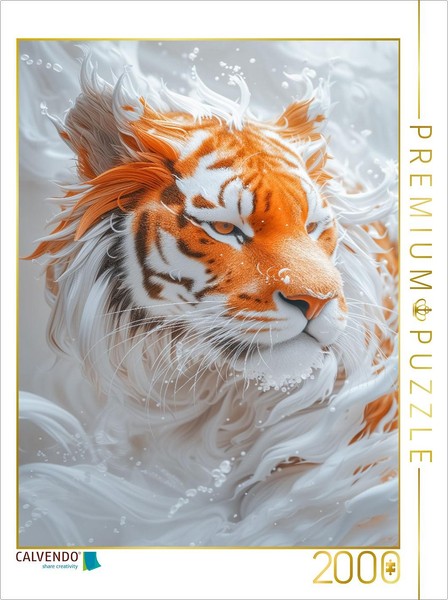 Calvendo Puzzle The Legend Of The Magic Tiger | 2000 Pieces, Finished Size 35.4-image