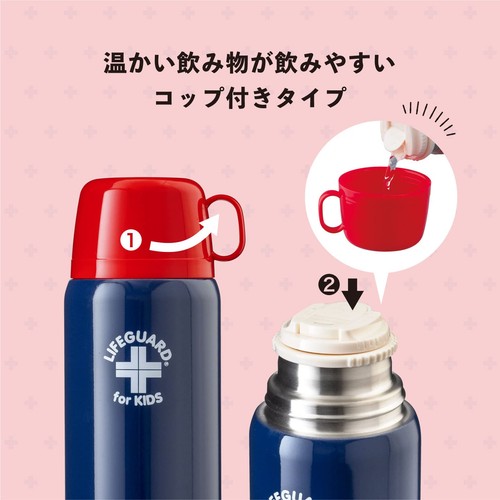 Water Bottle 600ml Gachapin Mook Lifeguard Red LGNW-600RD - 第 5/9 張圖片