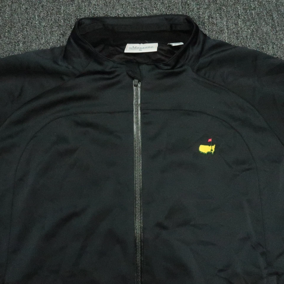 Chaqueta Masters Performance Para Hombre Extra Grande Negra Cremallera Completa Augusta National XL Foto 2 de 4
