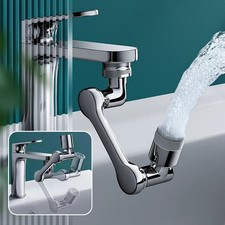 Universal 1080° Swivel Extension Faucet Aerator Rotate Robotic Arm Tap Extender