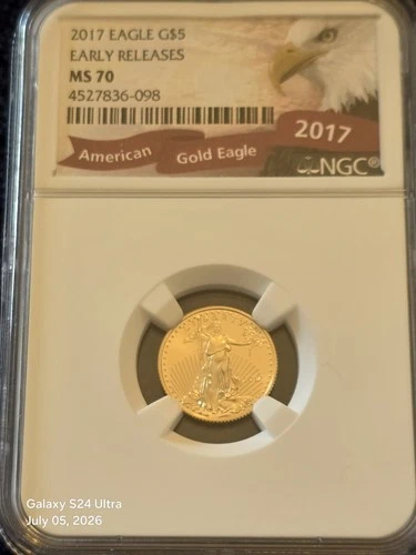 2017 American Gold Eagle 1 oz — photo from another recent sale