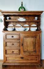 Kannenstock in besonderer Ausführung, Eiche vollmassiv, gelaugt, gewachst