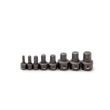 Metric Low Profile Hex Insert Bit Set for 6-Point and 12-Point Wrenches (8-Piece