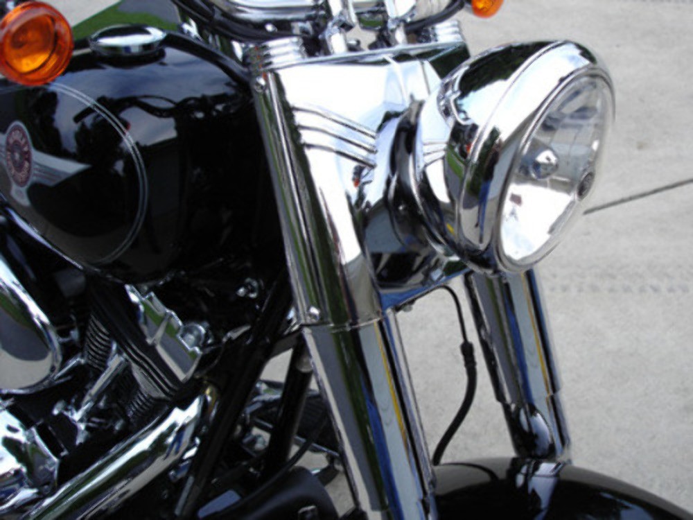 CHROME PC FORK COVER KIT PARTS FOR HARLEY FAT BOY HERITAGE