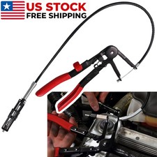 2ft For Fuel Oil Water Hose Auto Tool Flexible Wire Long Reach Hose Clamp Pliers