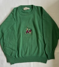 Pringle of Scotland Nick Faldo Sports Pure New Wool Vintage Golf Jumper Large