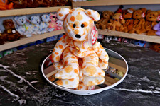 TY Beanie Baby - Alani the Bear (Beanie Baby of the Month) | MWMT | Vintage