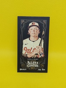 2024 Topps Allen & Ginter Mini Black Border Jackson Holliday #277 Orioles RC 