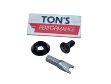 Anti Theft Black CNC Ring Stainless Steel Harley Davidson Seat Bolt Snake Eye