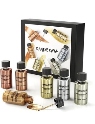 KAMENSKAYA Liquid Leaf Paint - Gilding Paint Set - Rich  English Gold, Silver
