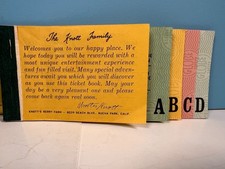 1970's Knox Berry Farm Super Bonanza  with A to D Ticket Book