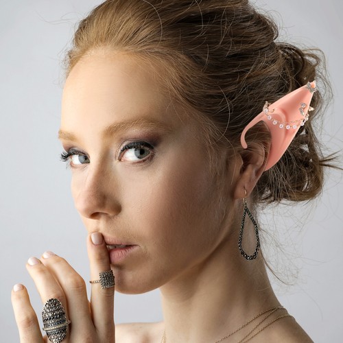 Elf Ears Miss Realistic Accessories Earring Accessory Cosplay Headband Costume - Foto 9 di 12