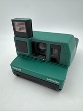 Vintage Polaroid Impulse Jade Green 90s Instant Camera Untested Clean