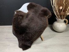 Natural Sheepskin Fur Leather Genuine Pelt Rug Soft Seat Cover Home Decor Throw