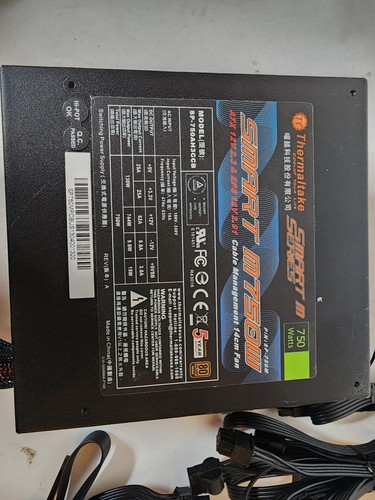 Thermaltake Smart M750W 750 Watts Modular Power Supply SP-750AH3CCB - Afbeelding 3 van 3