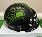 KAM CHANCELLOR Signed Green Ink Seahawks Eclipse Mini Helmet - Mill Creek Cert