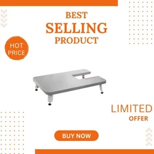 Grey Extension Table for Heavy Duty Sewing Machines 4411-5532 - Ideal for Lar...