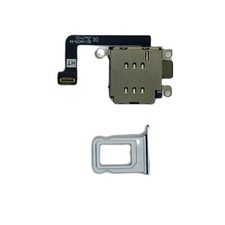 Dual Sim Reader and Sim Tray For iPhone 15 Plus Blue