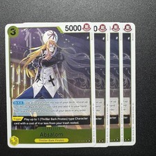 4x Absalom OP14-100 - One Piece TCG English Playset Near Mint