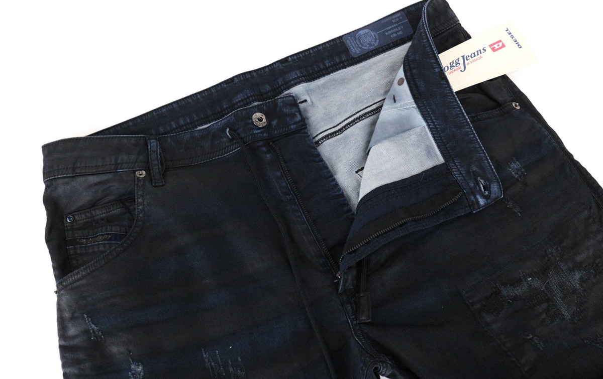 DIESEL Krooley CB-NE 0680B Men's Jeans W38 Slim Fit Carrot
