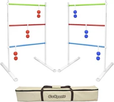 GoSports Premium Metal Ladder Toss Game Set, White (LT-03) 0, 