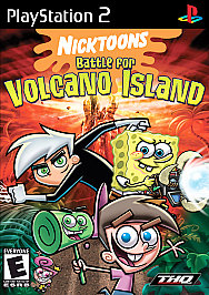 Nicktoons: Battle for Volcano Island (Sony PlayStation 2, 2006) No original case