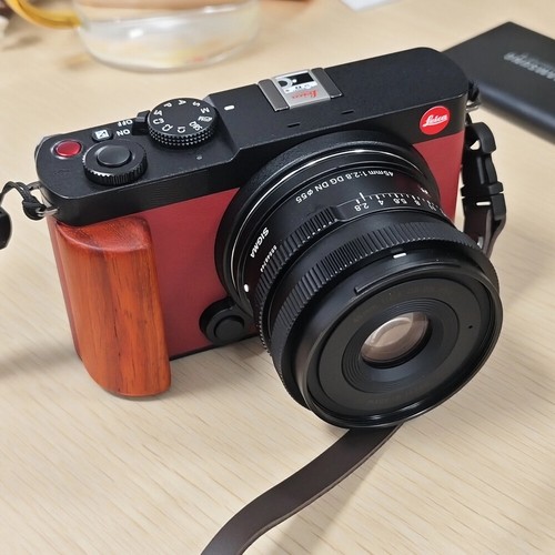 Handmade Wood Camera Hand Grip Handle Anti-slip Adhesive For Panasonic LUMIX S9 - Picture 7 of 11