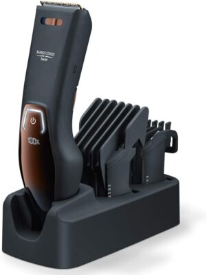 Beurer Herren Haarschneidemaschine Kabellos Profi Elektrisch, Wiederaufladbar, HR 50...