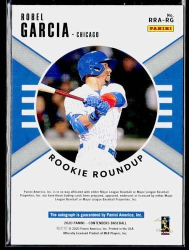 2020 Panini Contenders Ice Rookie Roundup Auto #17 Robel Garcia 10/23 - Picture 2 of 2