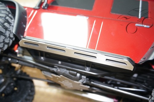Armatura specchietto retrovisore Rock Sider Skidplate in acciaio adatta a Traxxas TRX4 TRX-4 - Foto 5 di 10