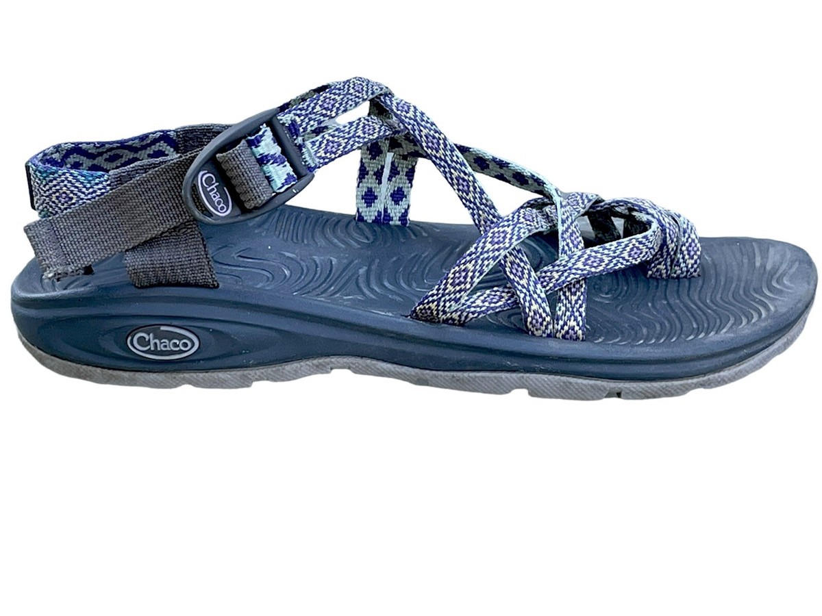 Chaco Z/Volv X2 Sandals Sz 9 Purple White Gray Women Outdoor