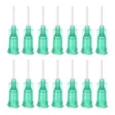 50 x 18G Dispensing Needles 1/2" PP Needle Tips with Flexible Needle Green