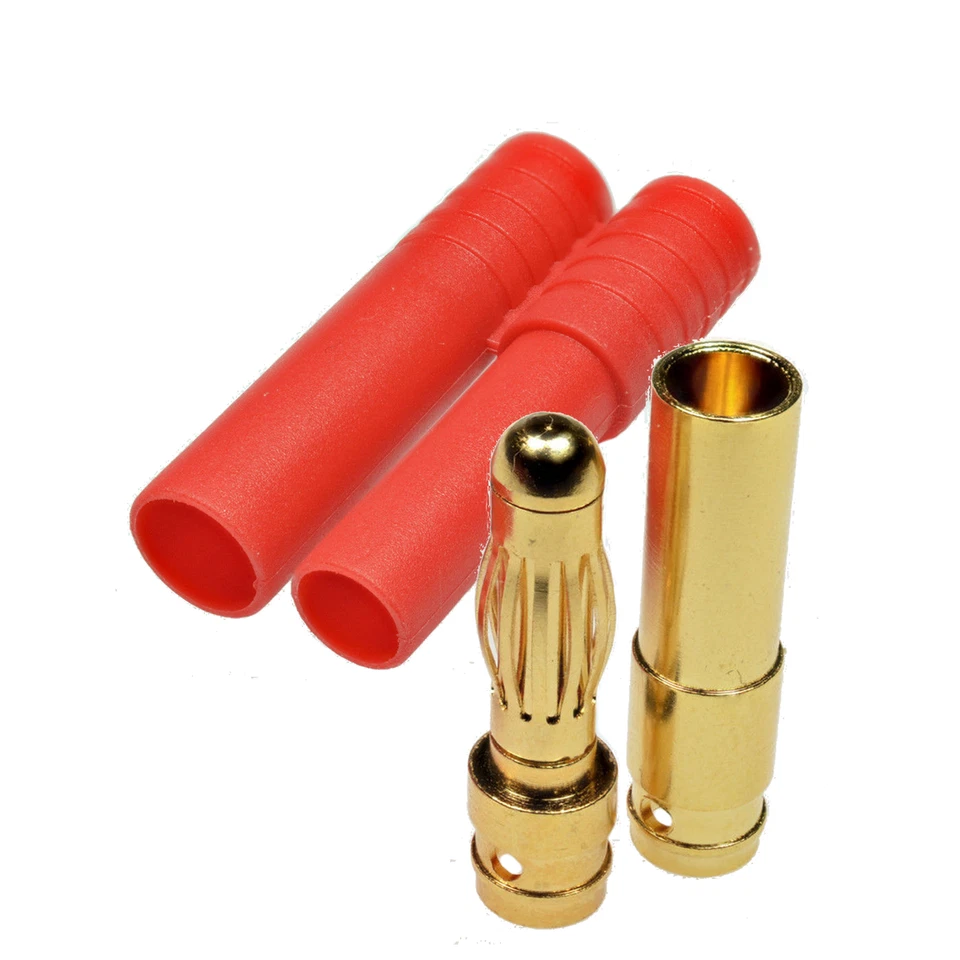 1x Pieza 4mm HXT Conector Oro con Carcasa Enchufe Oro Enchufe Lipo Batería RC - Imagen 4 de 4