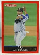 Wily Peralta 2019 Topps Total #846A - RED Parallel #'d 8/10 - KANSAS CITY ROYALS