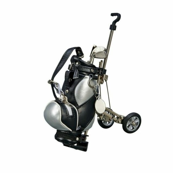 Golf Bag Caddy Cart Pens Holder Pencil Cup Desk Office Decor Gift