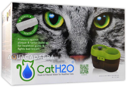 Cat H2O Fountain Fresh Filtered Water Healthy Cats Drinking 2L Dental Care H20 - Picture 2 of 3