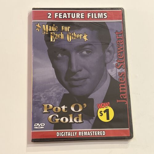 Pot O Gold & Made For Each Other DVD Slim Case New RARE Sealed Slimcase - Afbeelding 1 van 4