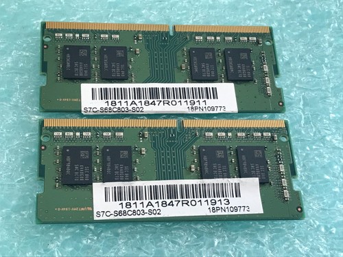 Samsung 16GB(2 x 8GB) M471A1K43CB1-CTD PC4-2666V DDR4 SODIMM Laptop RAM - R242 - Photo 2/2