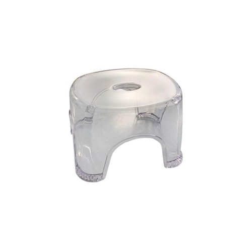 Acrylic Bathroom Stool Shoe Changing Stool Transparent Non - Picture 8 of 10