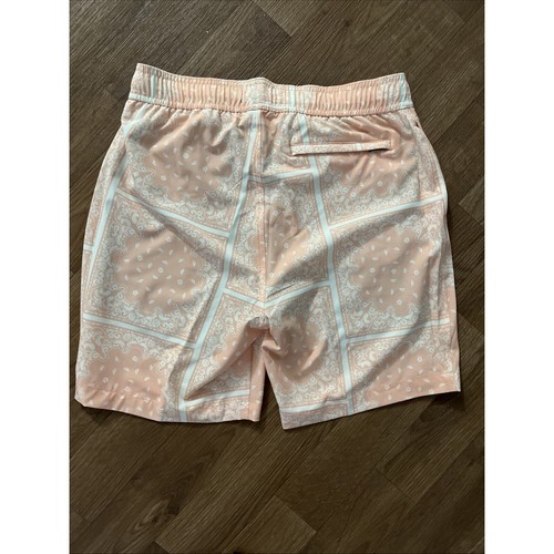Saks Fifth Avenue Collection Mens Swim Trunks S Peach Beach Volleyball Pool Sun - Picture 5 of 8