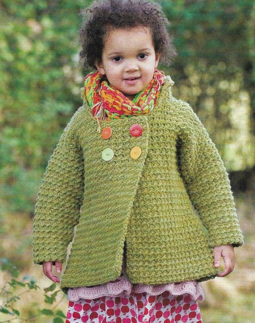 GIRL'S SWING COAT TODDLER CHILD 3 SIZES CROCHET PATTERN INSTRUCTIONS eBay