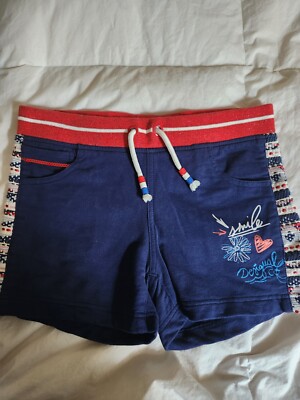 Desigual Girls Shorts Size 13/14 Red White Blue