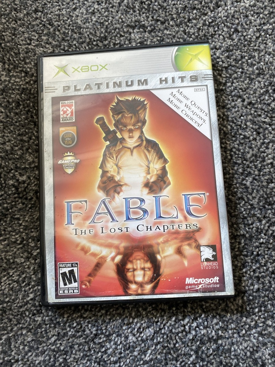 Jeu Fable : The Lost Chapters Pour Xbox - Version Très Bon état, Boîte Et Manuel Inclus